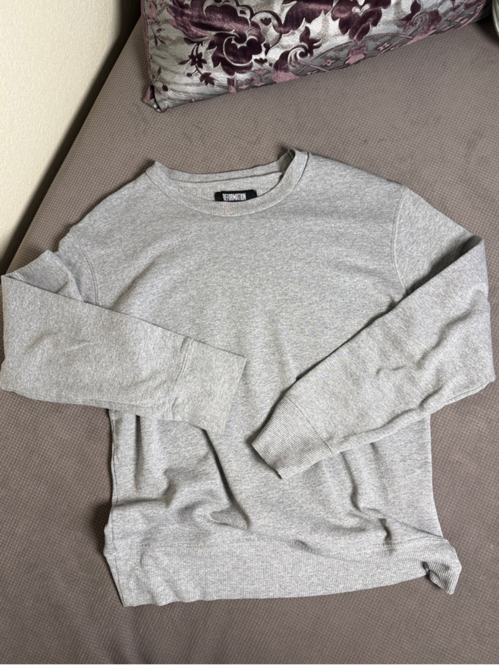 Reformation Cozy Gray Women’s Crewneck Sweater
